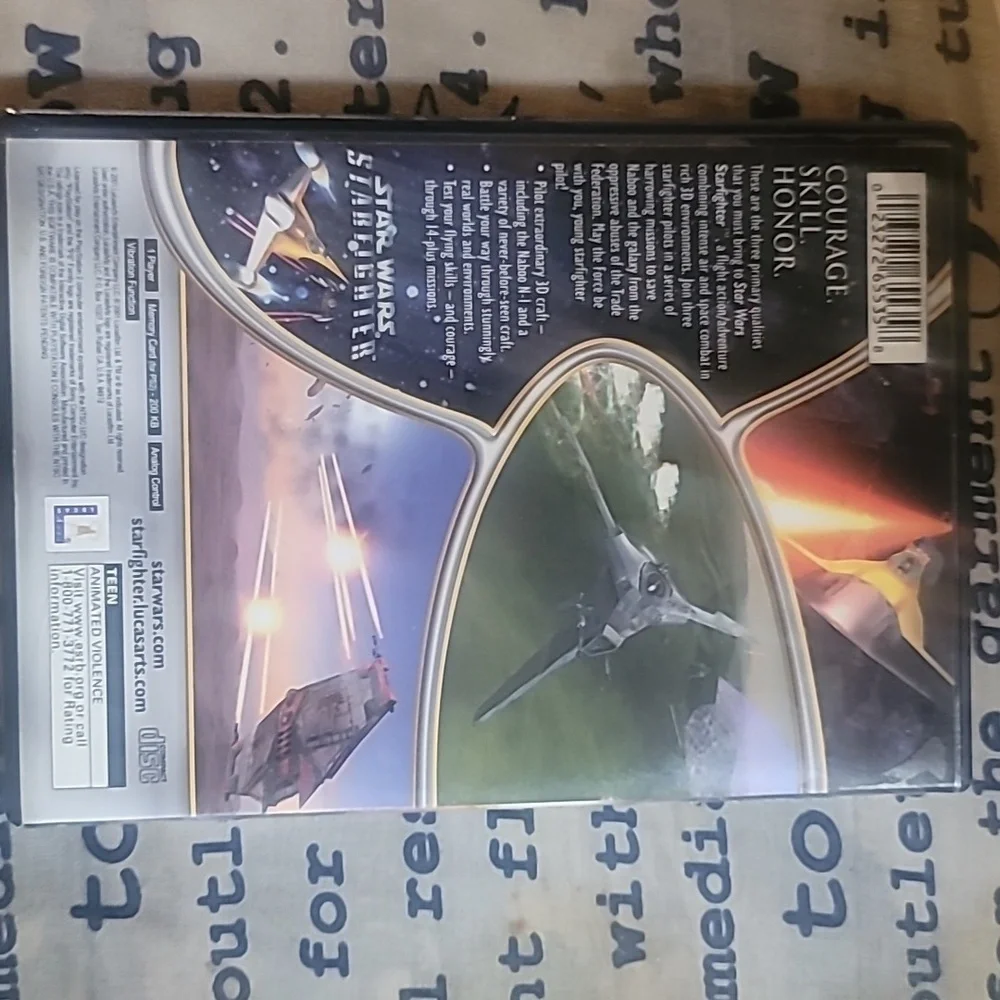 Star Wars Starfighter Video game for ps2
